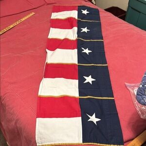 Springs Red White & Blue Star Pattern Valance Curtain